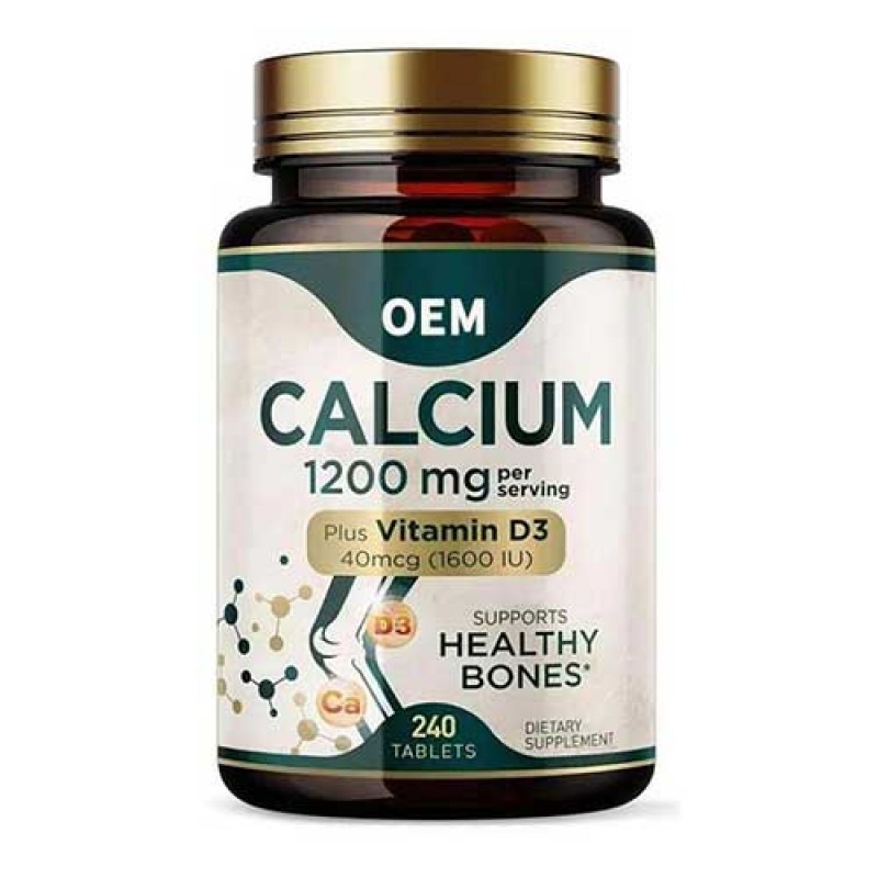 Private Label Organic Calcium Vitamin vegan D3 gummies Bone Strength Nutritional Supplements for adults